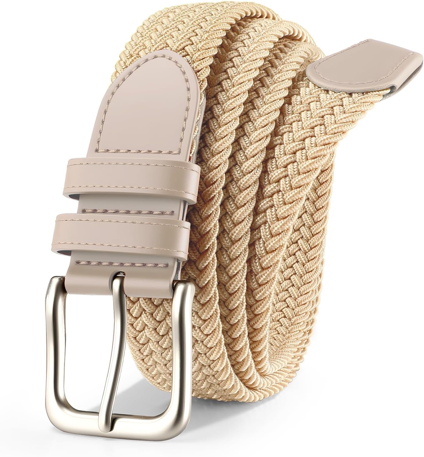 Men's Belt Braided Stretch Belt for Men Golf Pants Casual Jeans