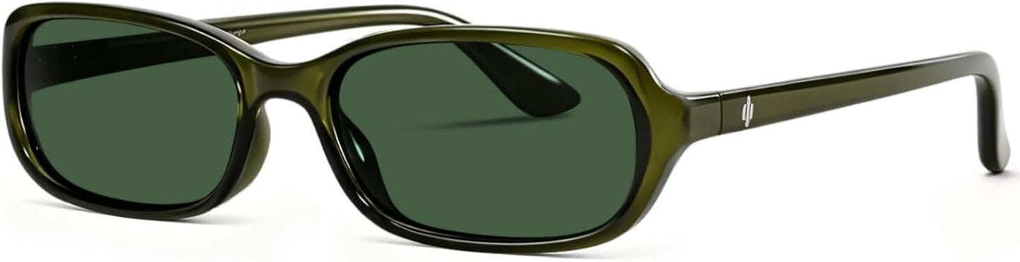 Sunglasses for Women 90s Small Narrow Lightweight Shades | UV Protection Retro Cute Sun Glasses Slim Sleek