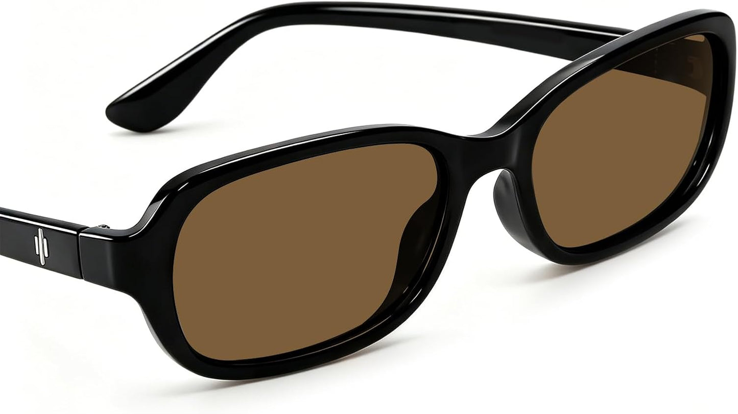 Sunglasses for Women 90s Small Narrow Lightweight Shades | UV Protection Retro Cute Sun Glasses Slim Sleek