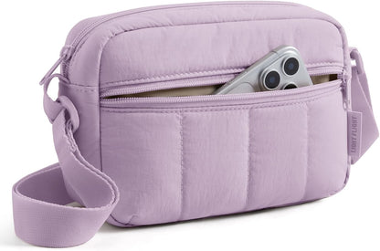 Mini Crossbody Bags for Women Travel Purse. Cross Body Bag with Pockets | Puffer Shoulder Hobo Purse