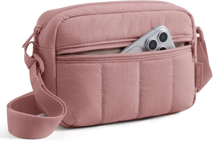 Mini Crossbody Bags for Women Travel Purse. Cross Body Bag with Pockets | Puffer Shoulder Hobo Purse