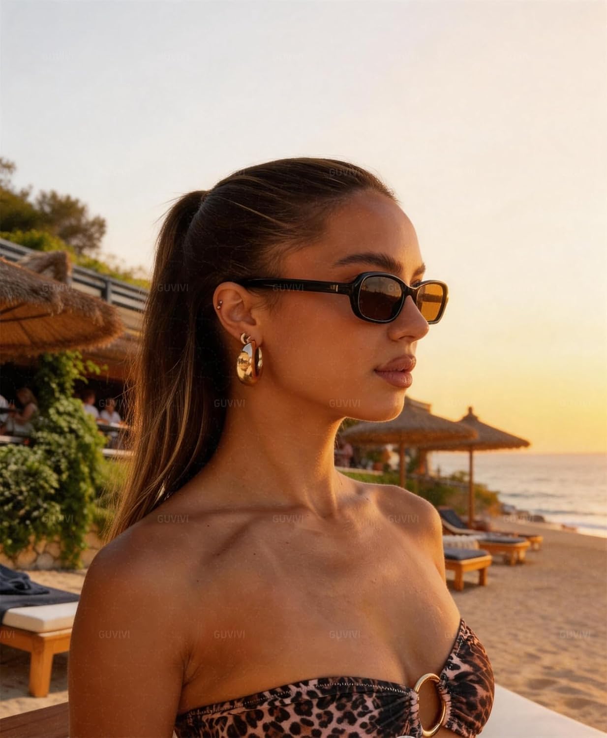 Sunglasses for Women 90s Small Narrow Lightweight Shades | UV Protection Retro Cute Sun Glasses Slim Sleek