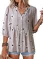 Button Down Shirts. V Neck. Tie Front. 3/4 Sleeve. Business Casual Tops. Loose Fit. Babydoll Peplum Blouses. Fashion Clothing