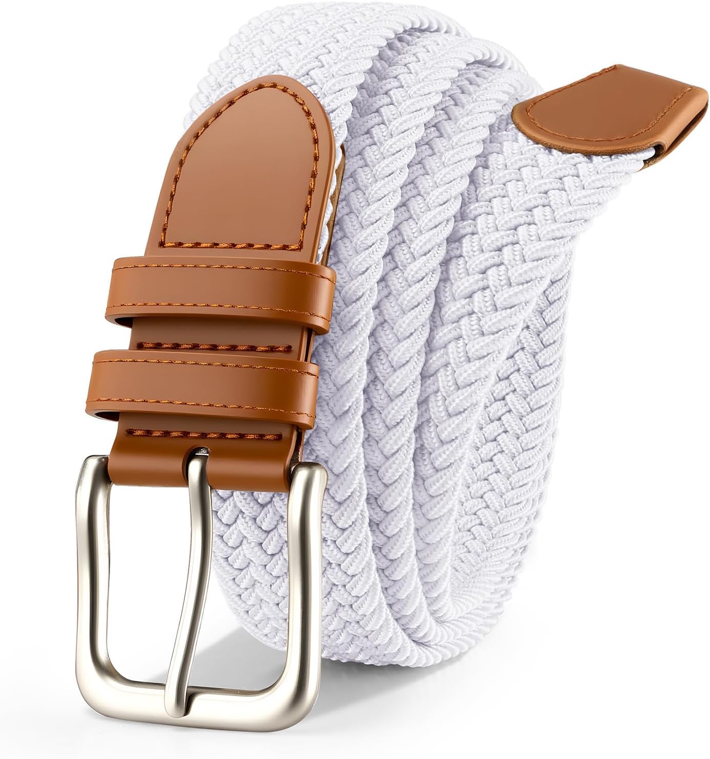 Men's Belt Braided Stretch Belt for Men Golf Pants Casual Jeans
