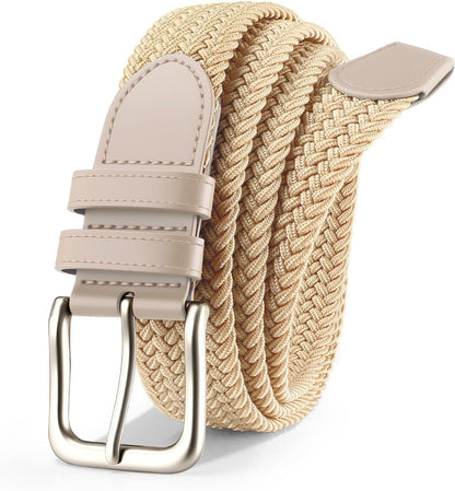Men's Belt Braided Stretch Belt for Men Golf Pants Casual Jeans