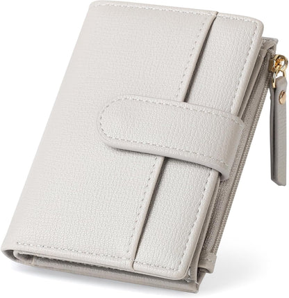Wallet For Women RFID Blocking Soft Leather Bifold Compact Card Holder