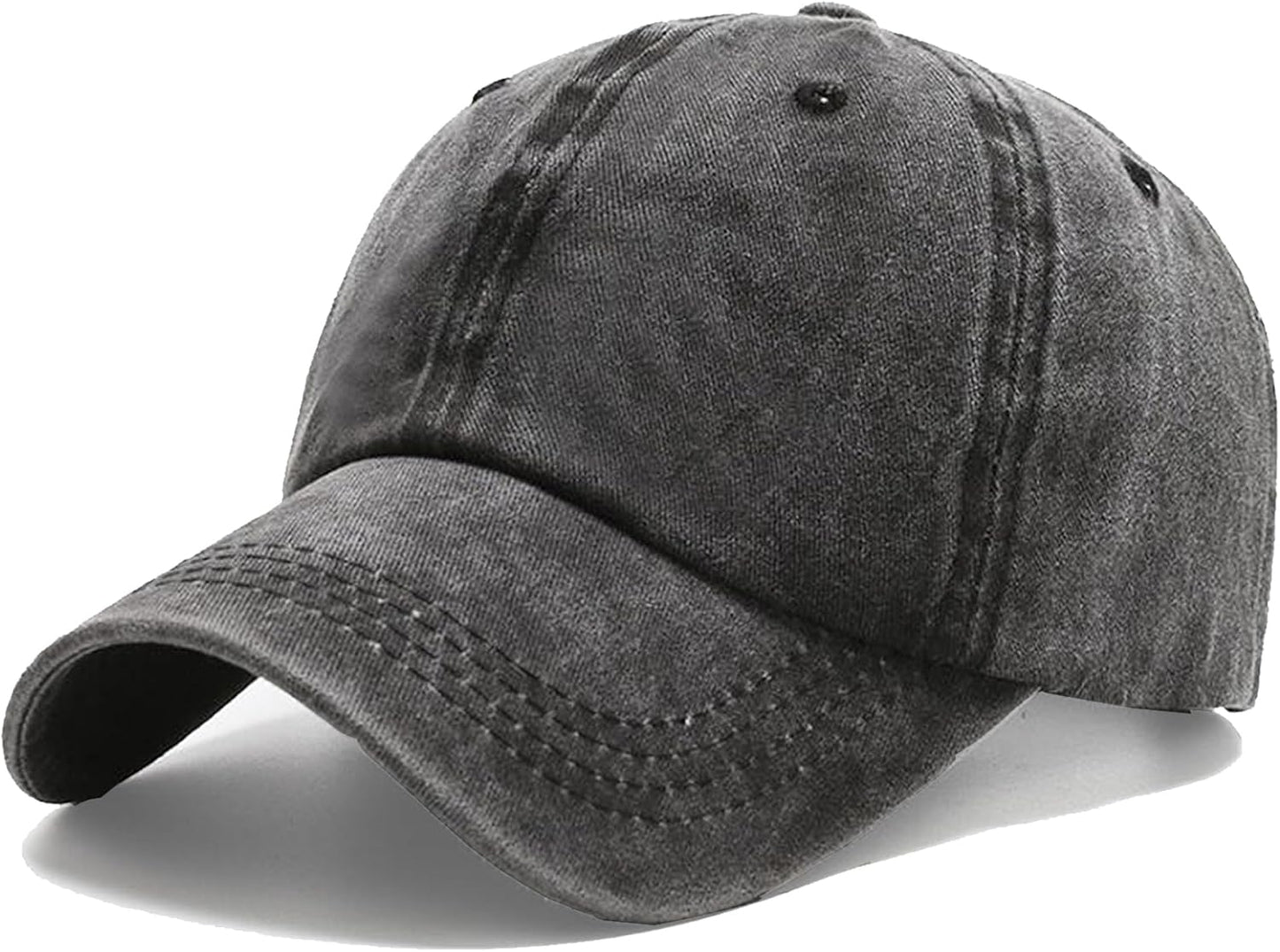 Adjustable & Cotton Made. Unconstructed Plain Cap