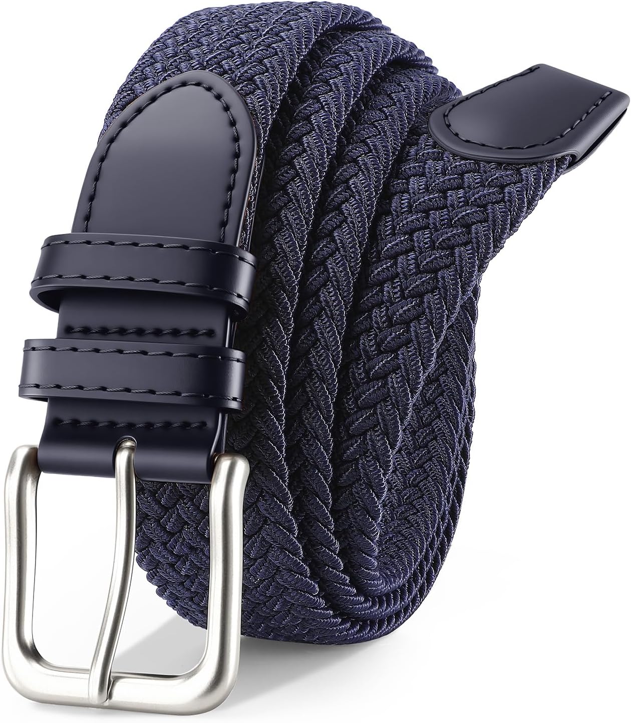 Men's Belt Braided Stretch Belt for Men Golf Pants Casual Jeans