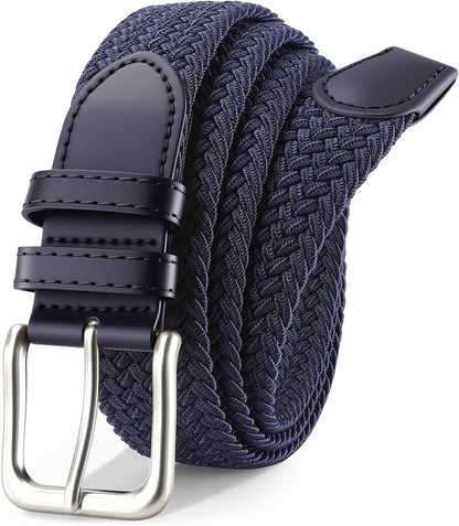 Men's Belt Braided Stretch Belt for Men Golf Pants Casual Jeans