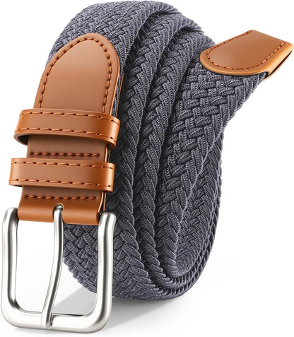 Men's Belt Braided Stretch Belt for Men Golf Pants Casual Jeans