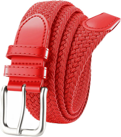 Men's Belt Braided Stretch Belt for Men Golf Pants Casual Jeans