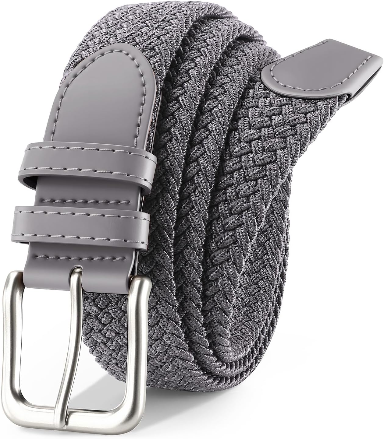 Men's Belt Braided Stretch Belt for Men Golf Pants Casual Jeans