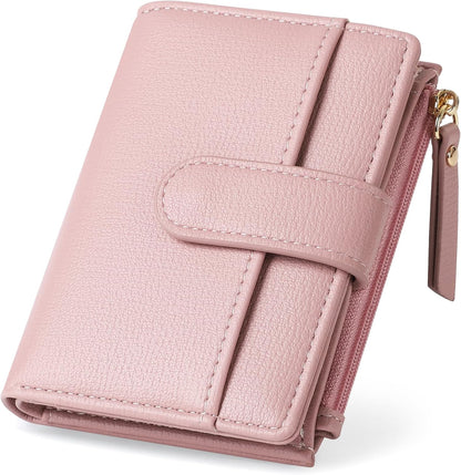 Wallet For Women RFID Blocking Soft Leather Bifold Compact Card Holder