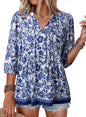 Button Down Shirts. V Neck. Tie Front. 3/4 Sleeve. Business Casual Tops. Loose Fit. Babydoll Peplum Blouses. Fashion Clothing