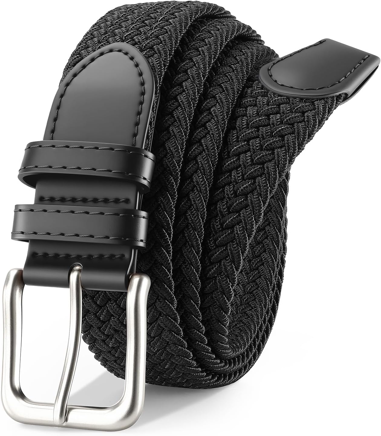 Men's Belt Braided Stretch Belt for Men Golf Pants Casual Jeans