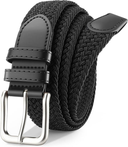 Men's Belt Braided Stretch Belt for Men Golf Pants Casual Jeans