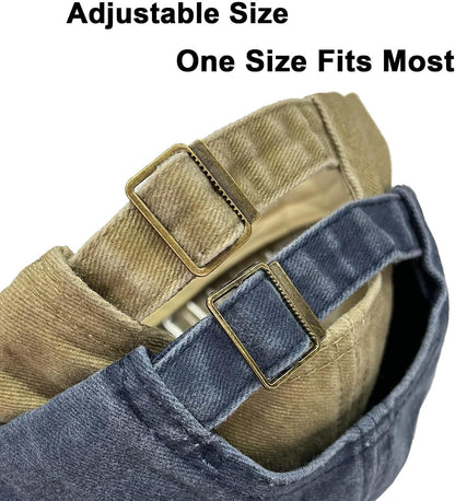 Adjustable & Cotton Made. Unconstructed Plain Cap