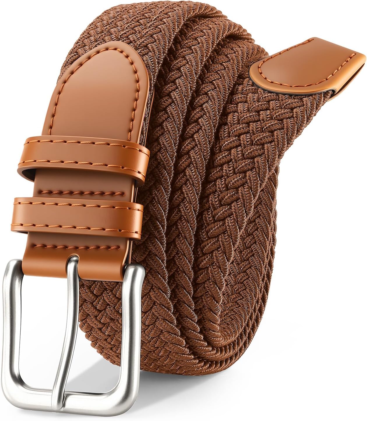 Men's Belt Braided Stretch Belt for Men Golf Pants Casual Jeans