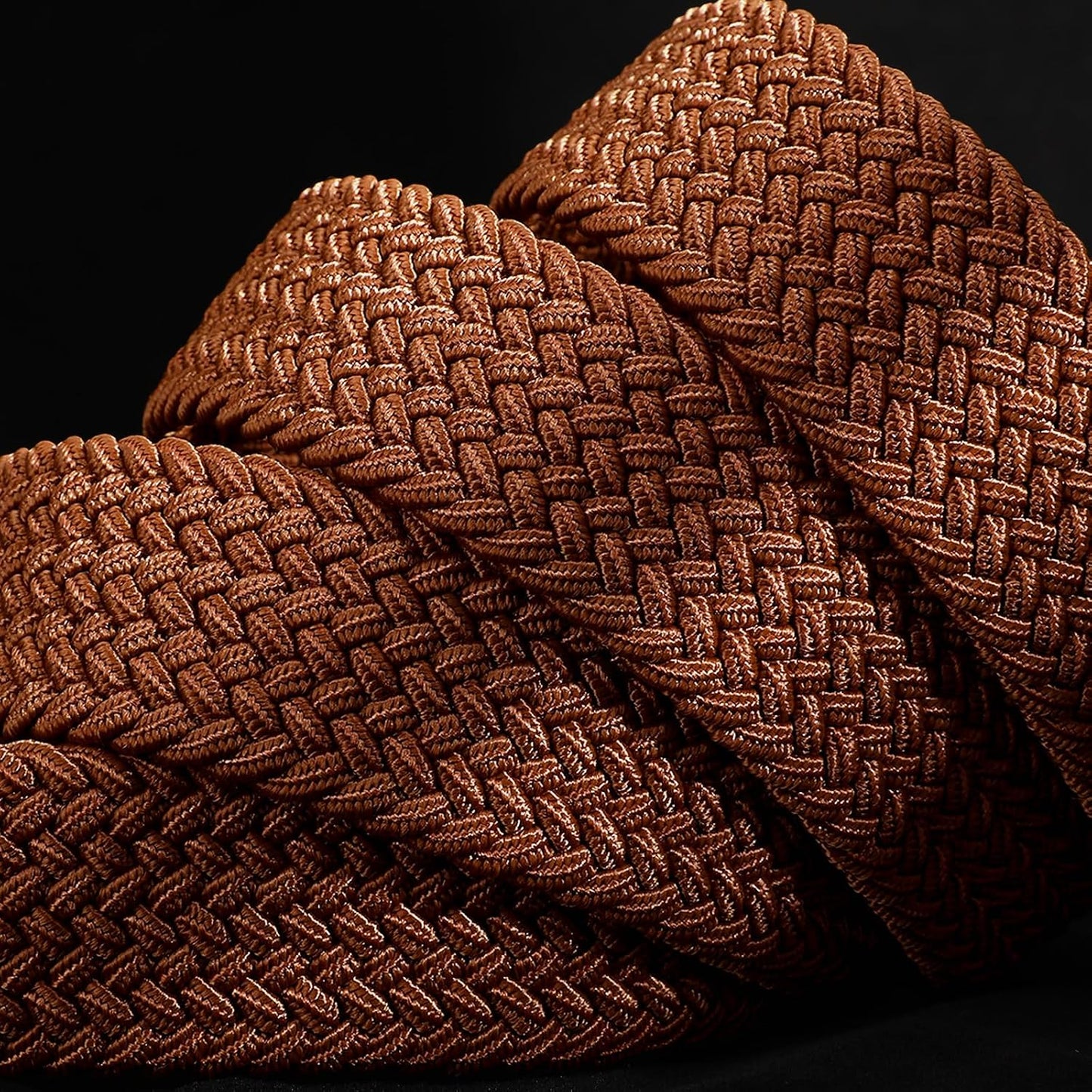 Men's Belt Braided Stretch Belt for Men Golf Pants Casual Jeans