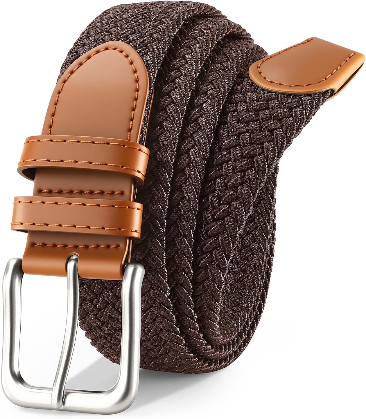 Men's Belt Braided Stretch Belt for Men Golf Pants Casual Jeans